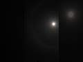 A crazy ring around the moon never seen before