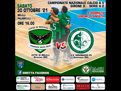 Città di Melilli - Giovinazzo 4-4 Sintesi Futsal Serie A2 Girone D Giornata 4
