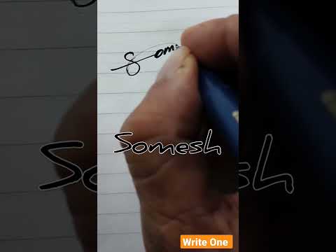#somesh #signature #shorts #trending