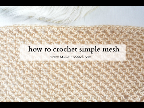 How To Crochet Simple Mesh (Two Ways)