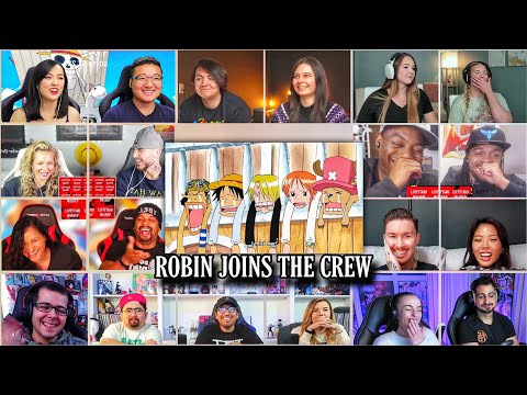 Robin Joins The Crew Reaction Mashup | One Piece Episode 130