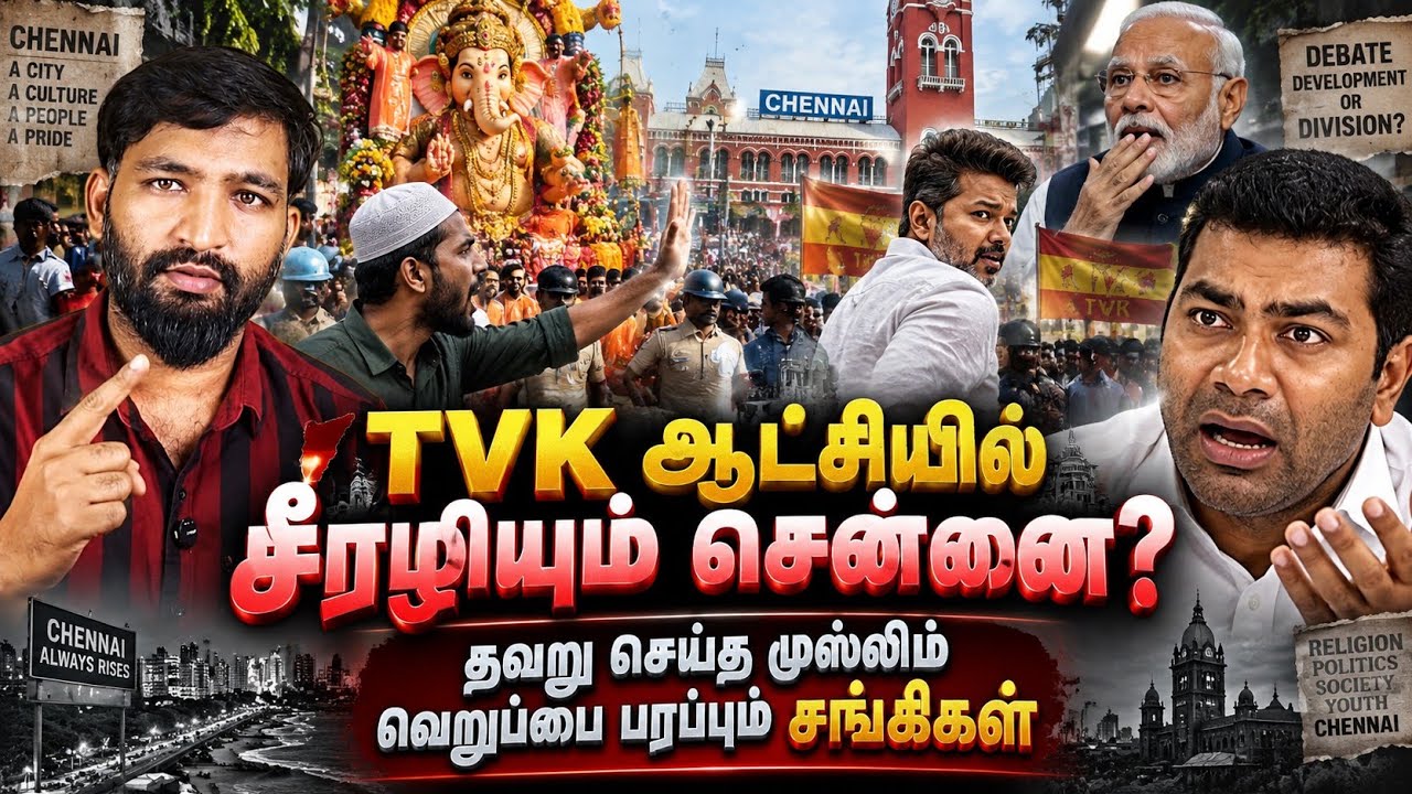 TVK ஆட்சியில் சீரழியும் சென்னை? முஸ்லிம்கள் மீது வெறு?