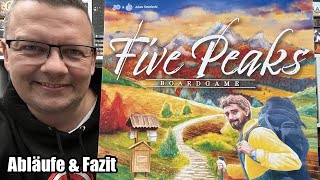 Five Peaks (Trefl) - Kartenspiel bzw. Deckbauspiel verknüpft mit dem Thema Wandern