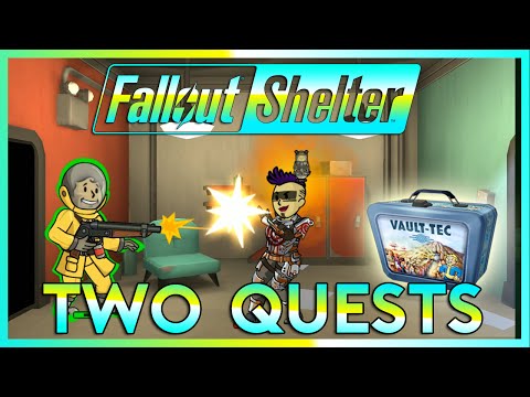 Fallout Shelter Lets Play | TWO QUESTS | Part 8 (Fallout Shelter 2016 PC Gameplay)