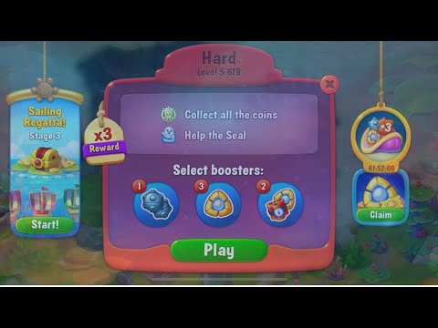 Fishdom help Herman level hard 5619