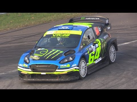 VR46 Monster Energy Team Ford Fiesta WRC Plus at Monza Rally Show 2018 Shakedown