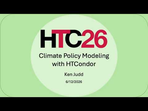 Climate Policy Modeling with HTCondor presentation thumbnail