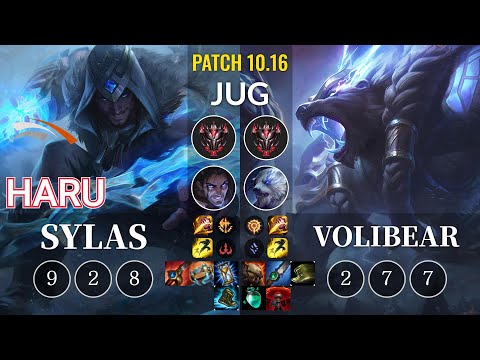 HLE Haru Sylas vs Volibear Jungle - KR Patch 10.16