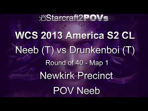 SC2 HotS - WCS 2013 AM S2 CL - Neeb vs Drunkneboi - Ro40 - Map 1 - Newkirk Precinct - Neeb