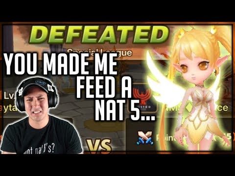 IF I LOSE TO FRAN I WILL FEED A NAT 5 | Summoners War