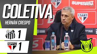 COLETIVA HERNÁN CRESPO | AO VIVO | Santos x São Paulo - Brasileirão 2026
