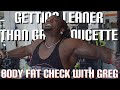 BODY FAT CHECK WITH GREG|POSING|CHEST TRAINING| BECOMING LEANER THAN GREG 2.0