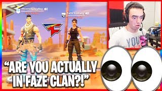 FaZe Fan Convinced That I'm Streaming... (Funny Random Duos)