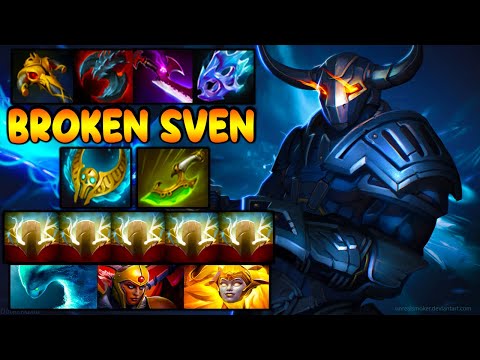 BROKEN CARRY SVEN - INTENSE TEAM FIGHT - DOTA 2 GAMEPLAY