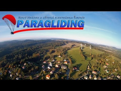 Paragliding - Nový Hrádek a větrná elektrárna Šibeník [GoPro HD]
