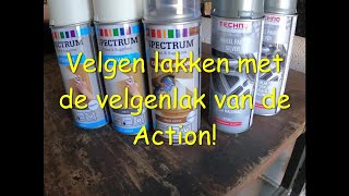 BMW-velgen lakken met zilver- spuitbus van bij Action!Zal het goed komen?
