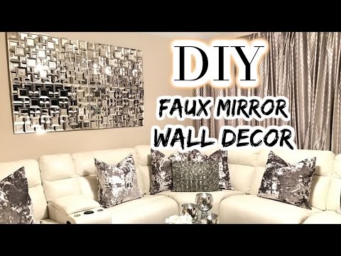 DOLLAR TREE DIY Faux Mirror | THE BEST DIY Home Decor/Wedding Video