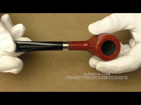 Stanwell Sterling Silver Polished 45 - pipe 599