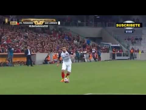 Gol de Paulo Diaz- Atletico Paranaense 0 - 1 San Lorenzo - Copa Libertadores 2017