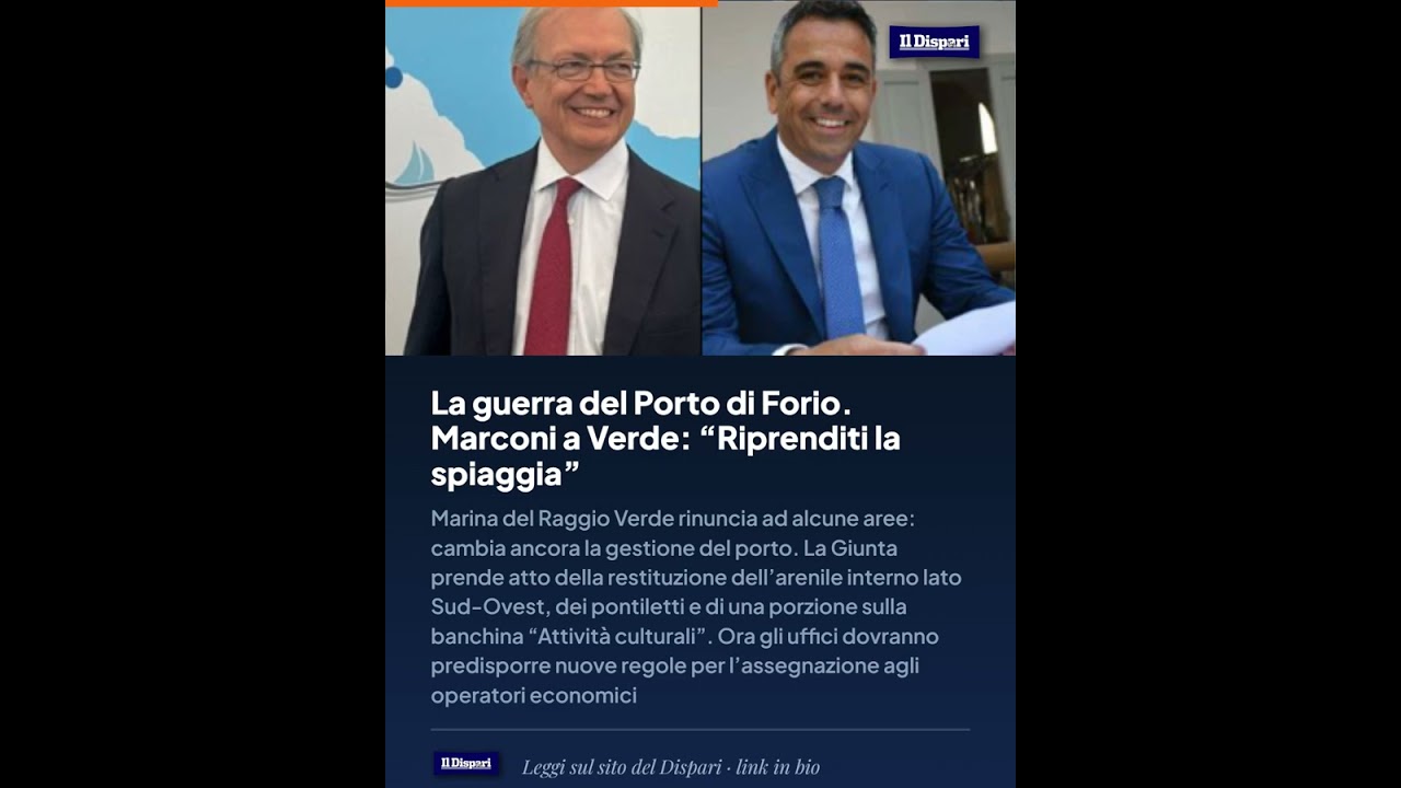 La guerra del Porto di Forio. Marconi a Verde: “Riprenditi la spiaggia”
