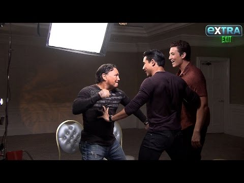 Watch! Mario Lopez Gets Accidentally Punched During Our 'Bleed For This' Junket
