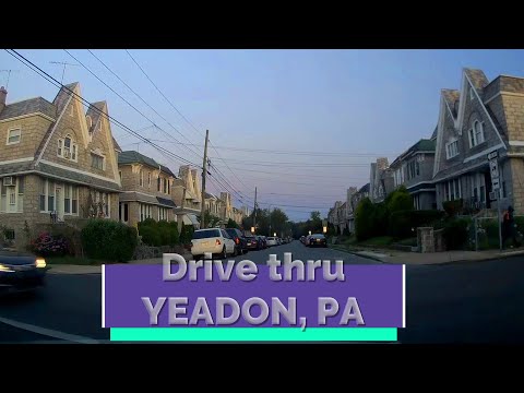 DRIVE THRU YEADON VIA EAST LANSDOWNE, PA.... DELAWARE COUNTY DRIVING