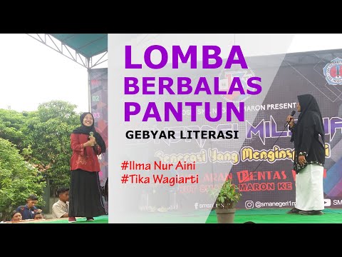 Lomba Berbalas Pantun Juara 2 - Ilmi Nur Aini dan Tika Wagiarti #hut13smaron