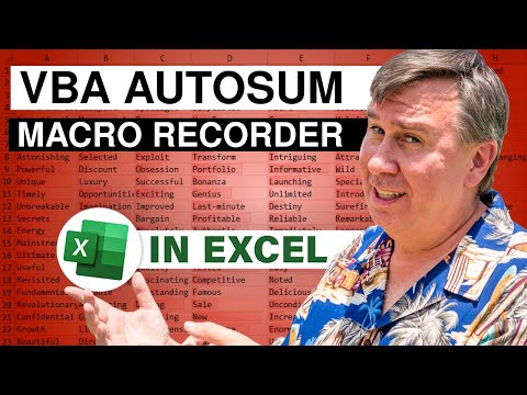 Excel - Excel VBA Macro Recorder Fails on AutoSum - Episode 1211.201