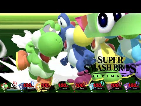Super Smash Bros Ultimate 8 Player Final Smash Yoshi!