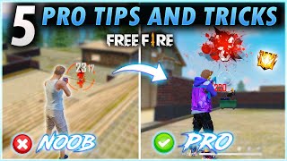 FREE FIRE TOP 5 PRO TIPS AND TRICKS 🔥 - GARENA 