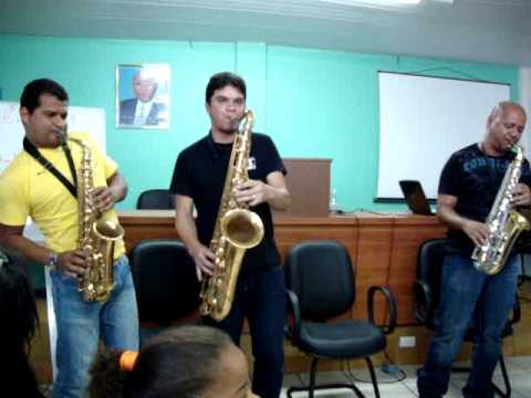 Ademir Junior, Angelo Torres e Mesaque - Workshop da Orquestra Som de Esperança, Maceió-AL