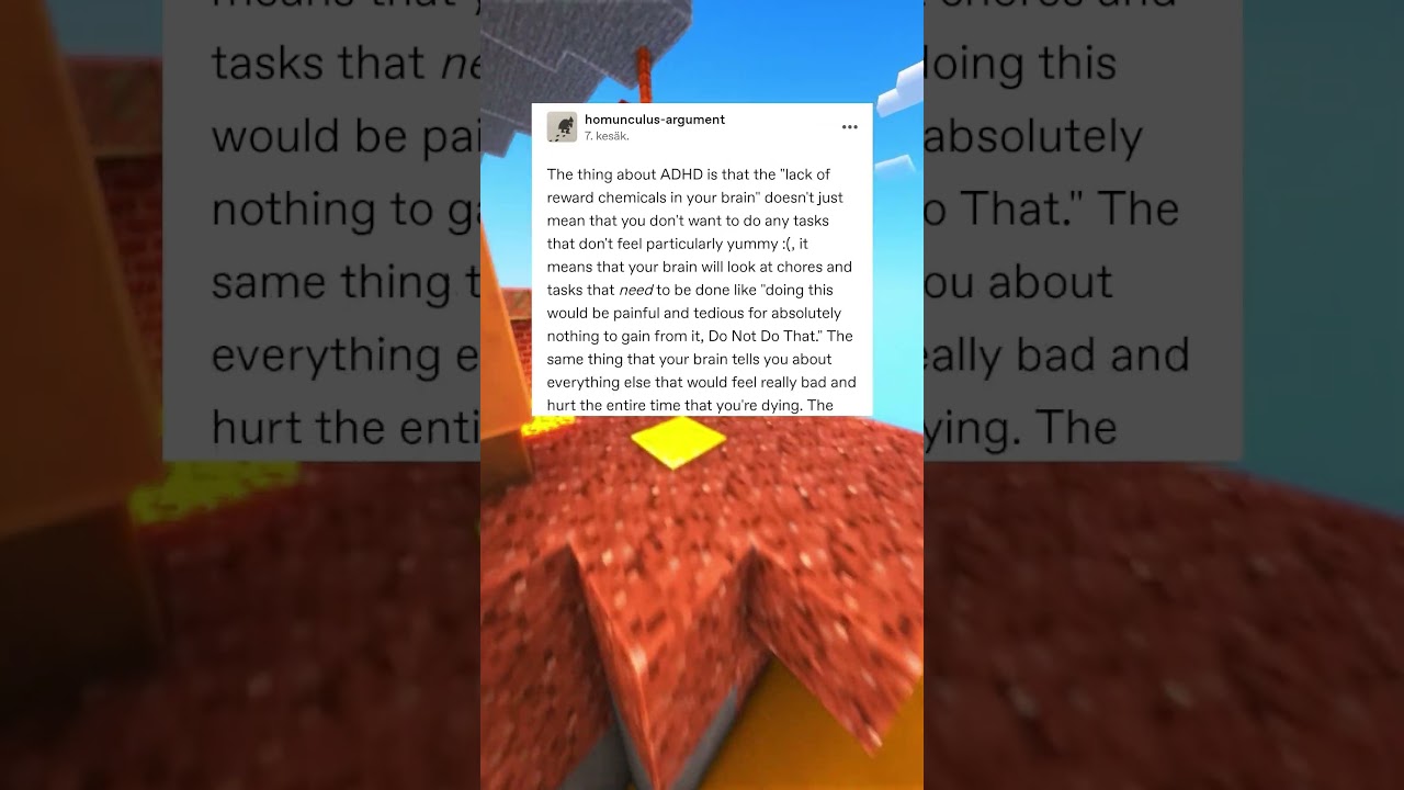 ADHD Tumblr Post