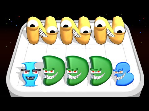 Merge Alphabet Food Battle - Merge Monster Battle Master Android,iOS Gameplay