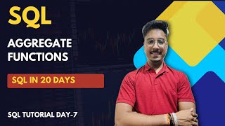 Aggregate functions  in SQL  | SQL tutorial in hindi - day 7