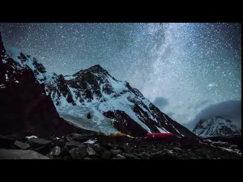 The movement of Earth at Night Sky