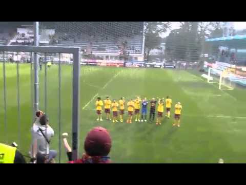 SK Dynamo ČB - AC Sparta Praha - děkovačka