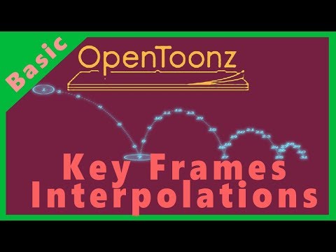 OPENTOONZ : Key Frames, Function Editor, Interpolations (Class Lectures)