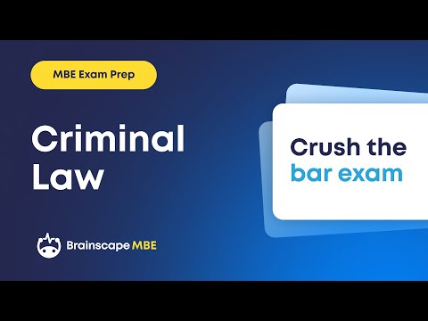 Criminal Law- Bar Exam Prep Show
