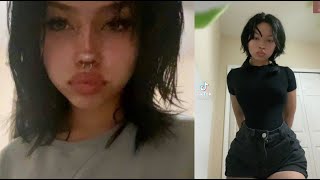 This tiktoker caught editing her body