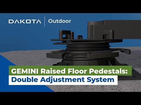 Gemini Raised Floor Pedestals: Double Adjustment System