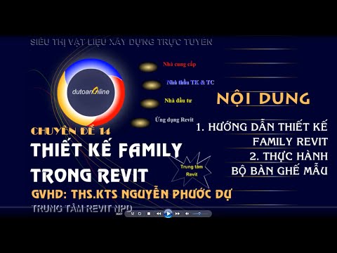 Thiết kế Family cơ bản trong Revit- BIM-Revit NPD 