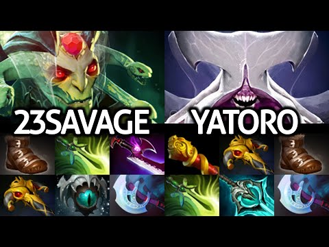 YATORO Faceless Void VS 23SAVAGE Medusa Top Pro Carry Battle Dota 2