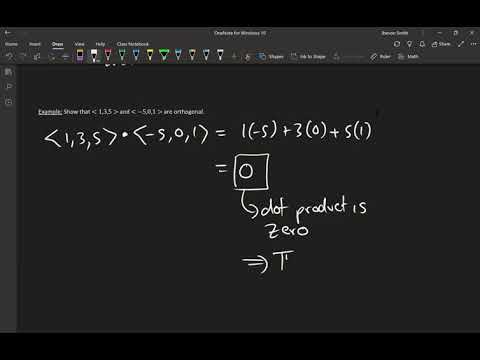 Math 212 1XW Lecture 21 - Vector and Scalar Projections; and The Cross Product