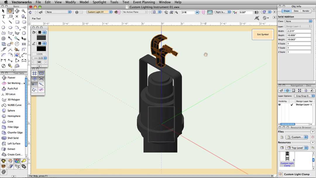 Vectorworks Spotlight 2014: Custom Lighting Instrument - 09