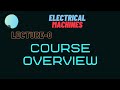 Electrical Machines Lecture 0 Course Introduction