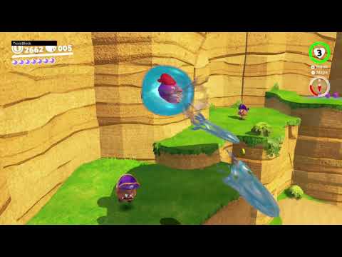 Super Mario Odissey - Reino Ribereño - Energiluna 6 - Vistas a la playa desde el acantilado