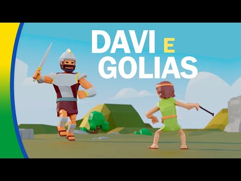 DAVI e GOLIAS 💪🏼 Bibtoons BRA! * Histórias Bíblicas Animadas em Português