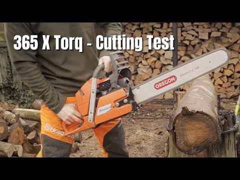 Husqvarna 365 X Torq - Cutting Test - Cutting eucalyptus Disks