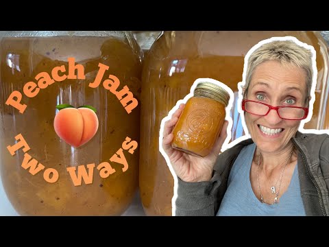 Easy Peach Vanilla Jam 2 ways / BALSAMIC and MAPLE