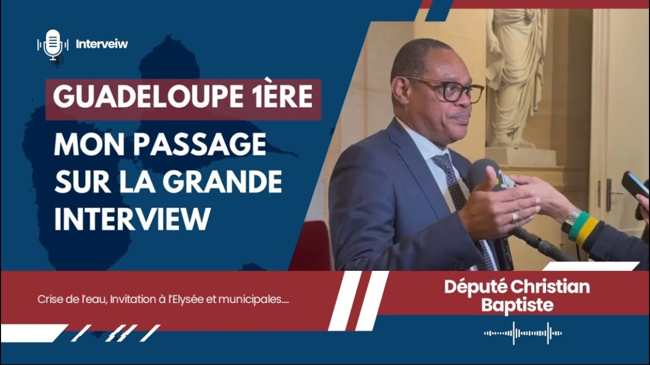 Mon passage dans la grande interview de Claude Danican sur Guadeloupe première 